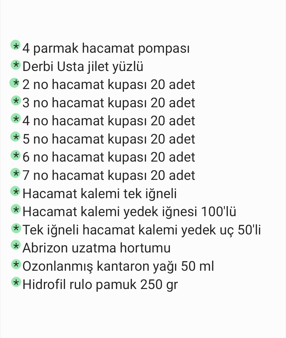 Hacamat Başlangıç Paketi